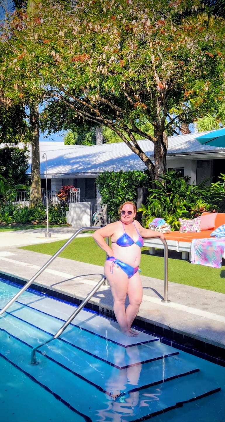 Customer photo review of Ocean Ombre Triangle Top