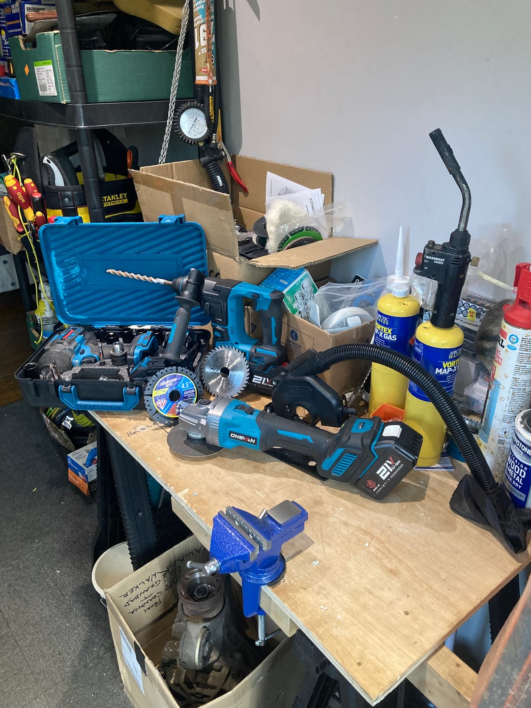 Customer photo review of ONEVAN 125mm Brushless Cordless Angle Grinder 6 Gears | For Makita 18V Battery