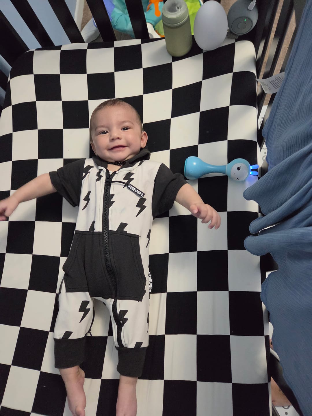 Customer photo review of Bamboo Crib Sheet in Venice (RESTOCKED)