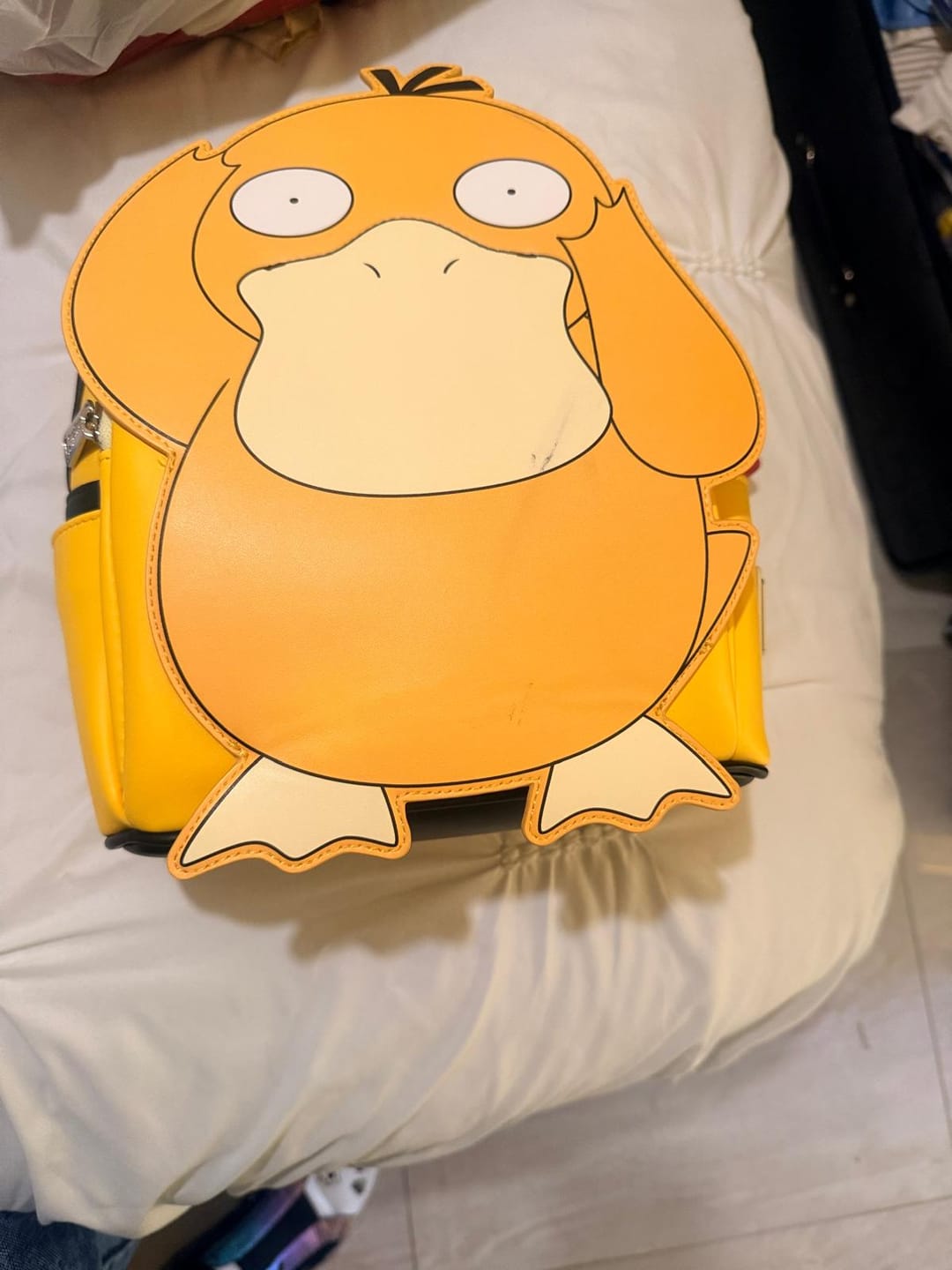 Customer photo review of Loungefly Pokemon Psyduck Cosplay Mini Backpack - 707 Street Exclusive