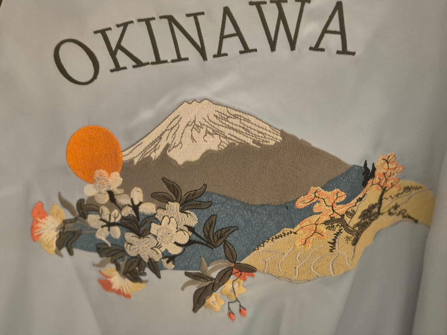 Customer photo review of Mountain & Tiger Souvenir Jacket [Reversible]