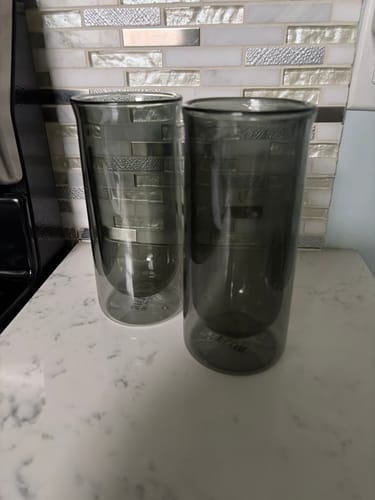 Customer photo review of FLUR Iced Coffee Glasses
