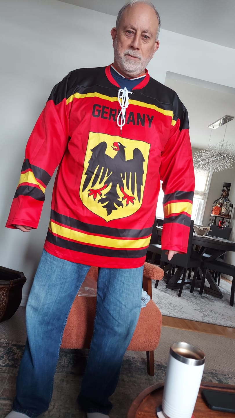 Customer photo review of Germany Hockey Jersey Flag & Coat Of Arms Hockey Style