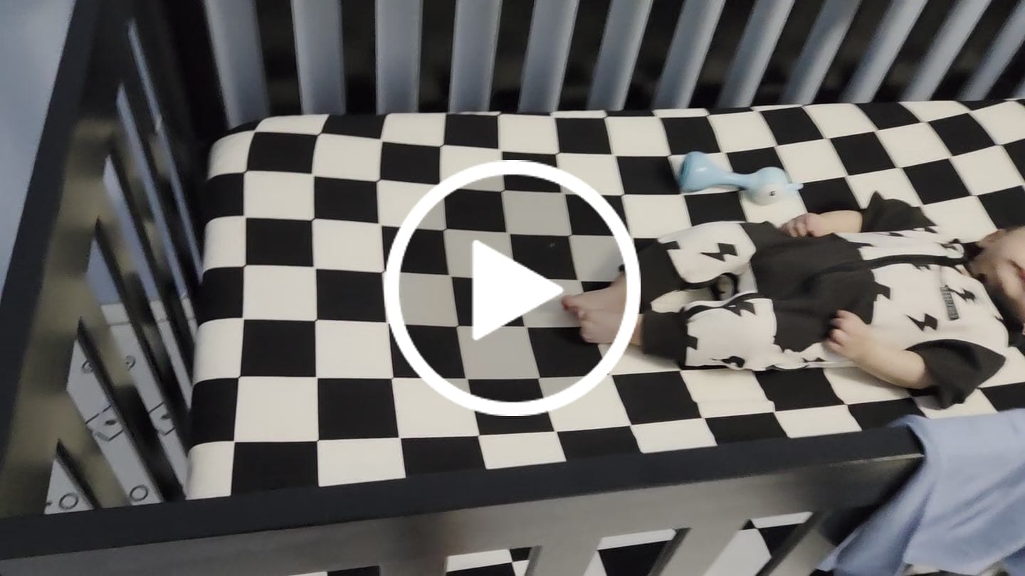 Customer video review of Bamboo Crib Sheet in Venice (RESTOCKED)