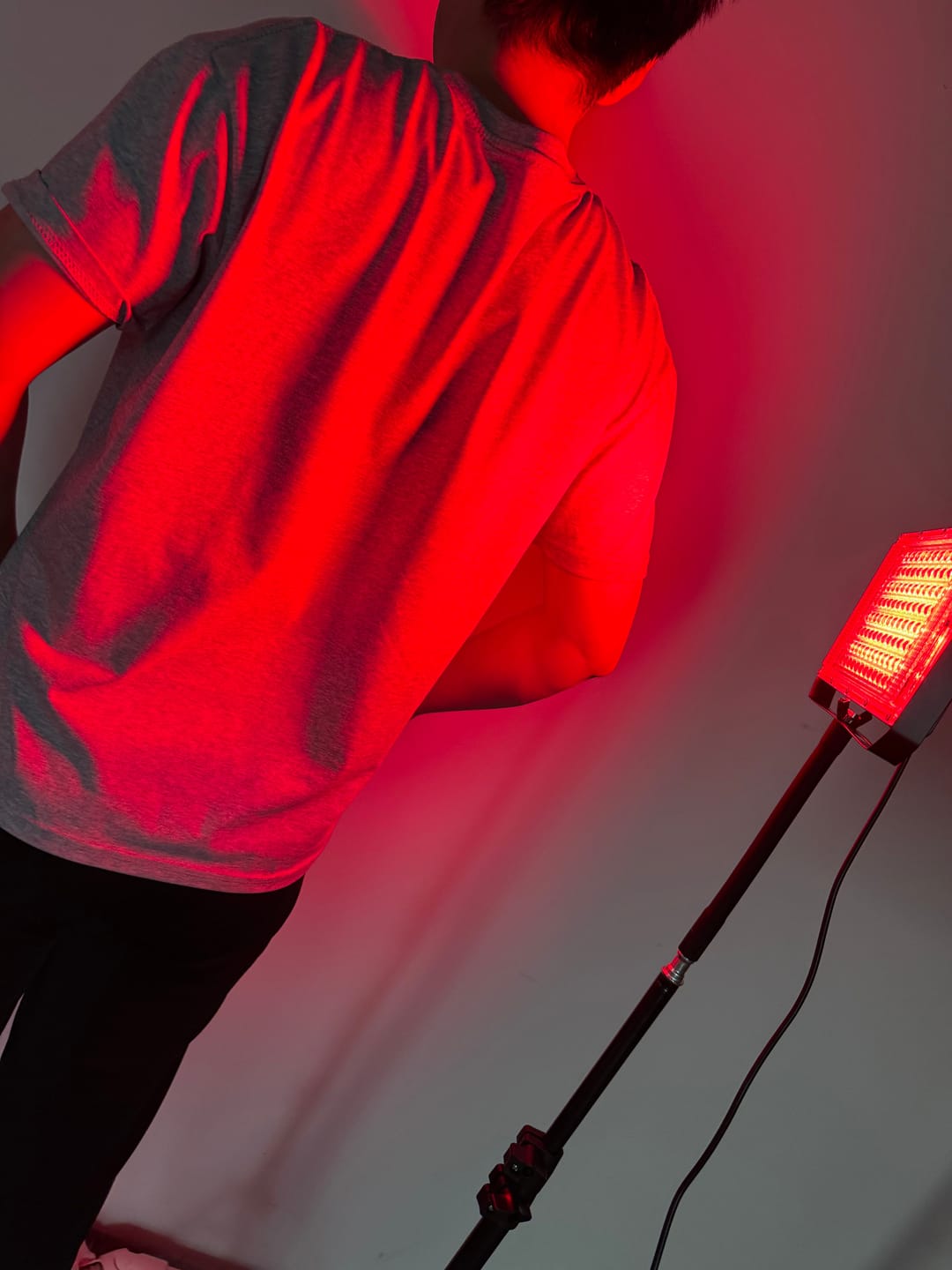 Customer photo review of Red and Infrared Light Therapy Lamp（Panel）With Stand