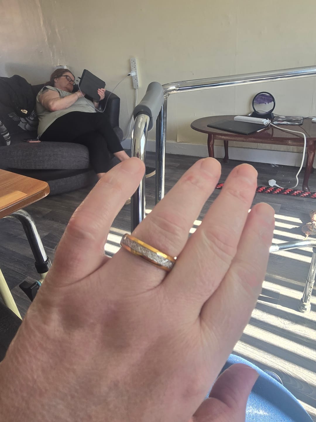 Customer photo review of The Golden Steel Wonder Ring Set