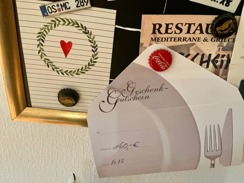 Customer photo review of Kühlschrankmagnet aus Metall - Kennzeichen Deutschland - individuell personalisierbar