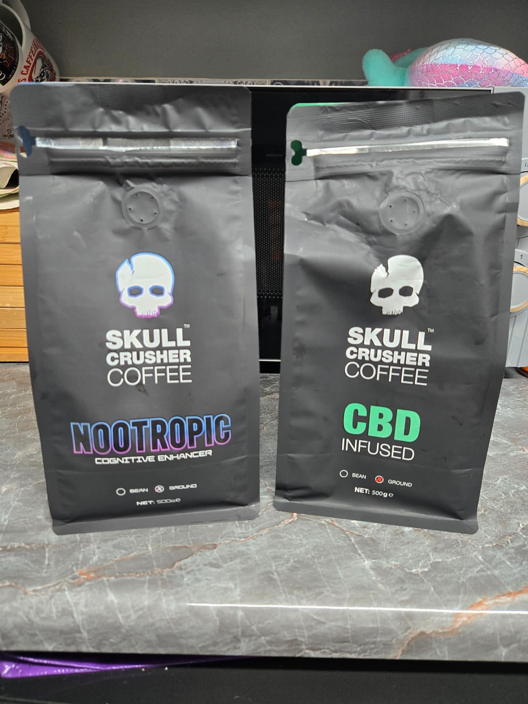 Customer photo review of Skull Crusher Coffee - Nootropic