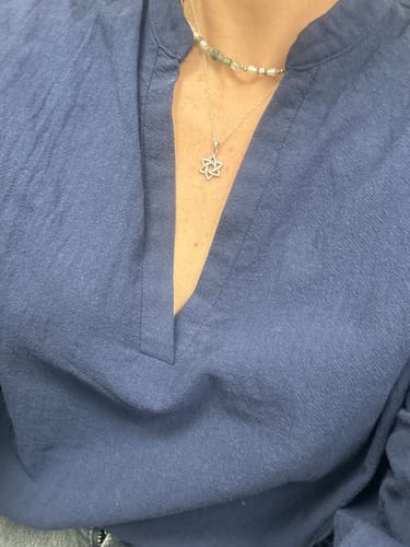 Customer photo review of שרשרת מנדלה מגן דוד כסף 925