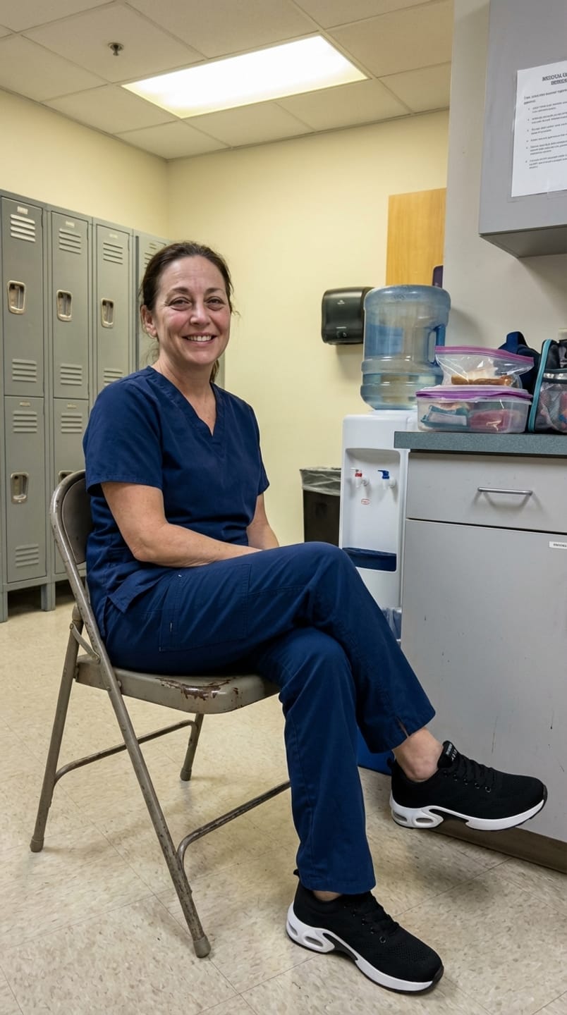 Customer photo review of Orthora™ Pro – 12-Hour Shift Shoes for Heel & Plantar Fasciitis Relief (Unisex)