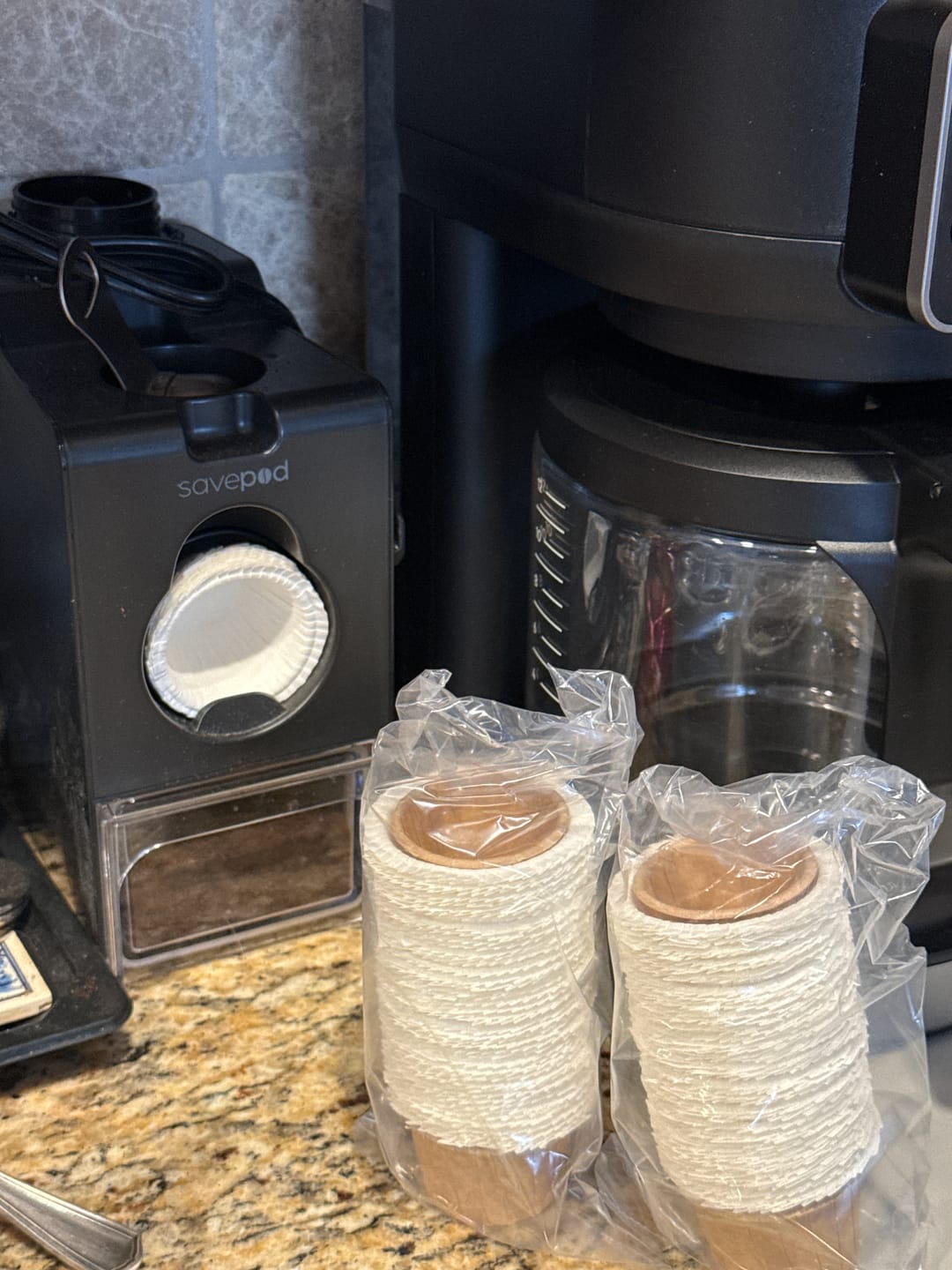 Customer photo review of Savepod® Disposable Coffee Filters - 100% Compostable
