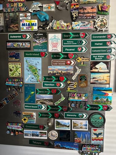 Customer photo review of Auckland NZ Fridge Magnet with Charms