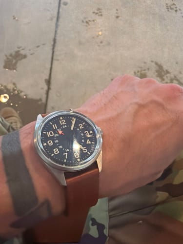 Customer photo review of Genuine Leather Watch Strap