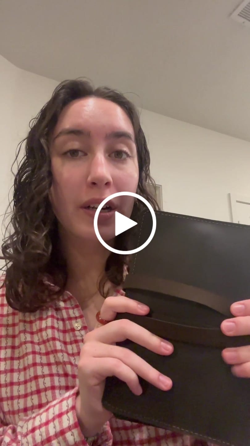 Customer video review of Leather Sketchbook