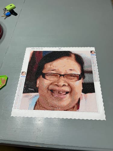 Customer photo review of Diamond Painting - Custom Photo