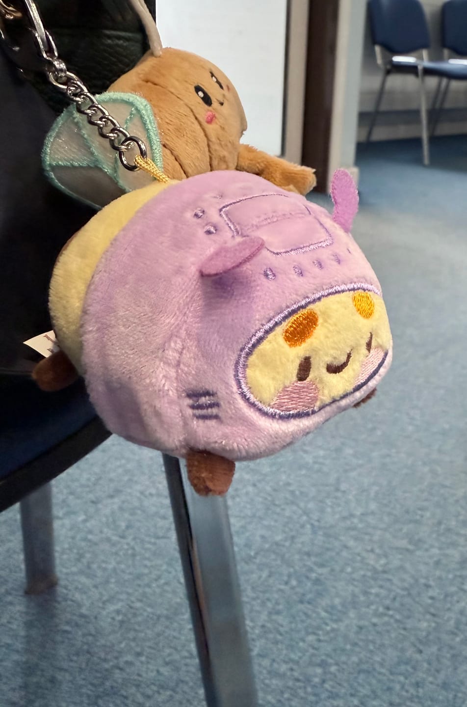 Customer photo review of Bumblebutt Space Bee Plush Keychain | Cute Kawaii Bee Bag Charm