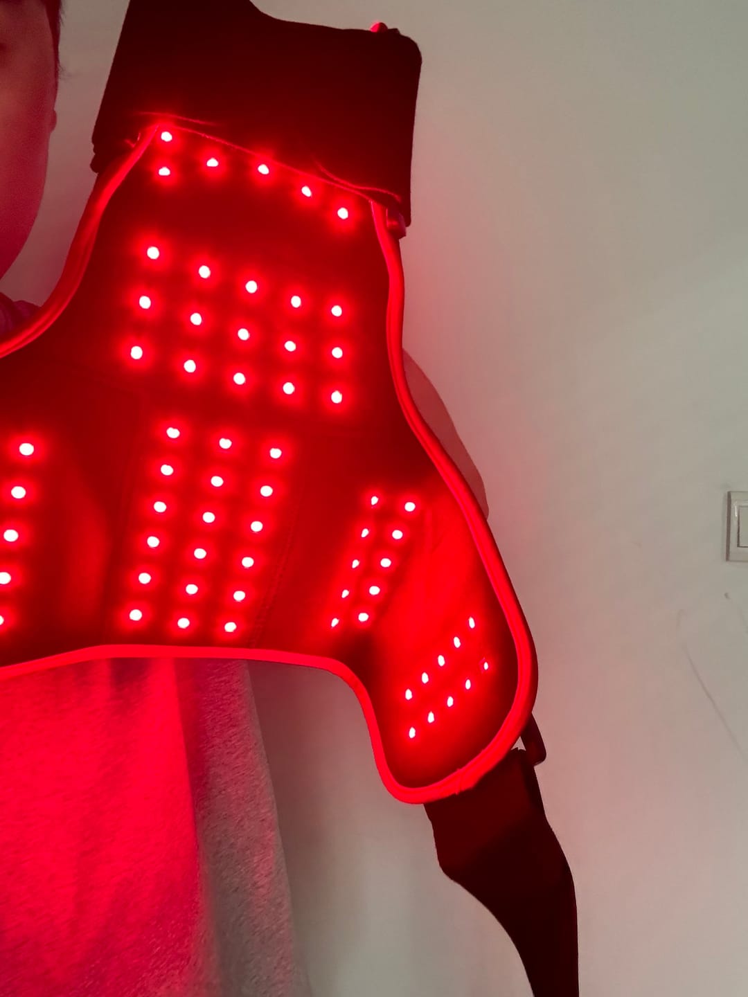 Customer photo review of Lumyhealth Red & Infrared Light Therapy Shoulder Wrap