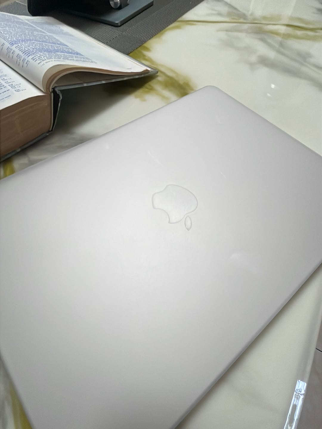 Customer photo review of Clear Frost Macbook Case