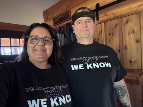 Customer photo review of We Know Crewneck