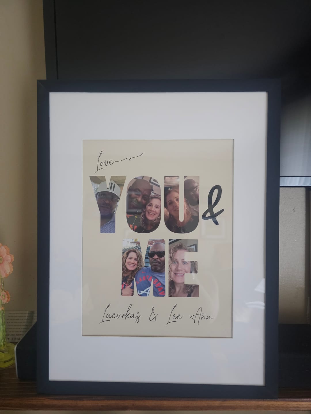 Customer photo review of You & Me - Personalized Poster