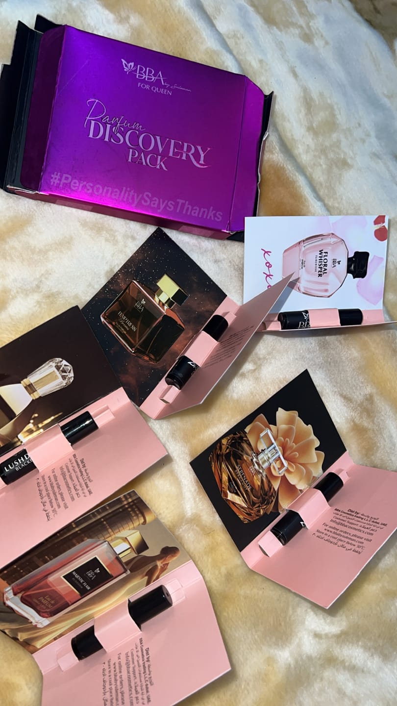 Customer photo review of Discovery Pack For Women - 2ml X 5 Perfumes I EDP 35% Concentration