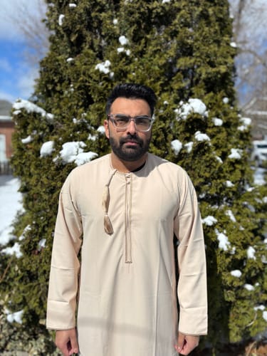 Customer photo review of Emirati Thobe Embroidered - Black