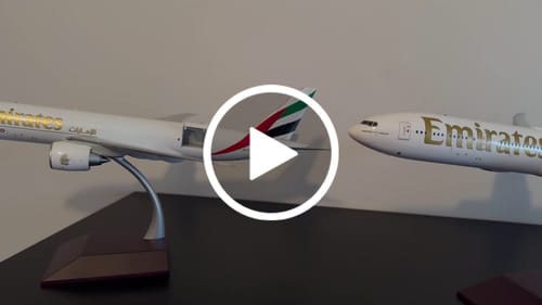 Customer video review of GEMINI200 ATLAS AIR/KUEHNE+NAGEL 747-8F 1/200 REG#N862GT (**