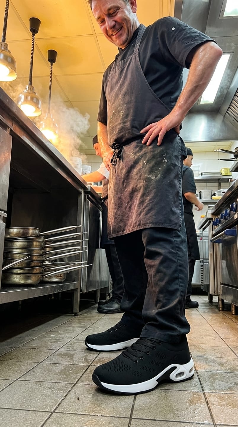 Customer photo review of Orthora™ Pro – 12-Hour Shift Shoes for Heel & Plantar Fasciitis Relief (Unisex)