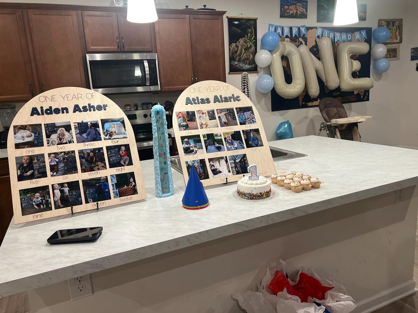 Customer photo review of One Year Of Photo Board