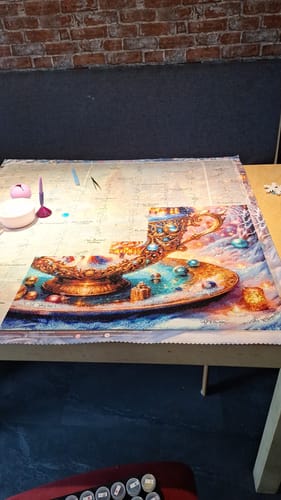 Customer photo review of 5D Diamond Painting – Lumina’s Winterträumerei