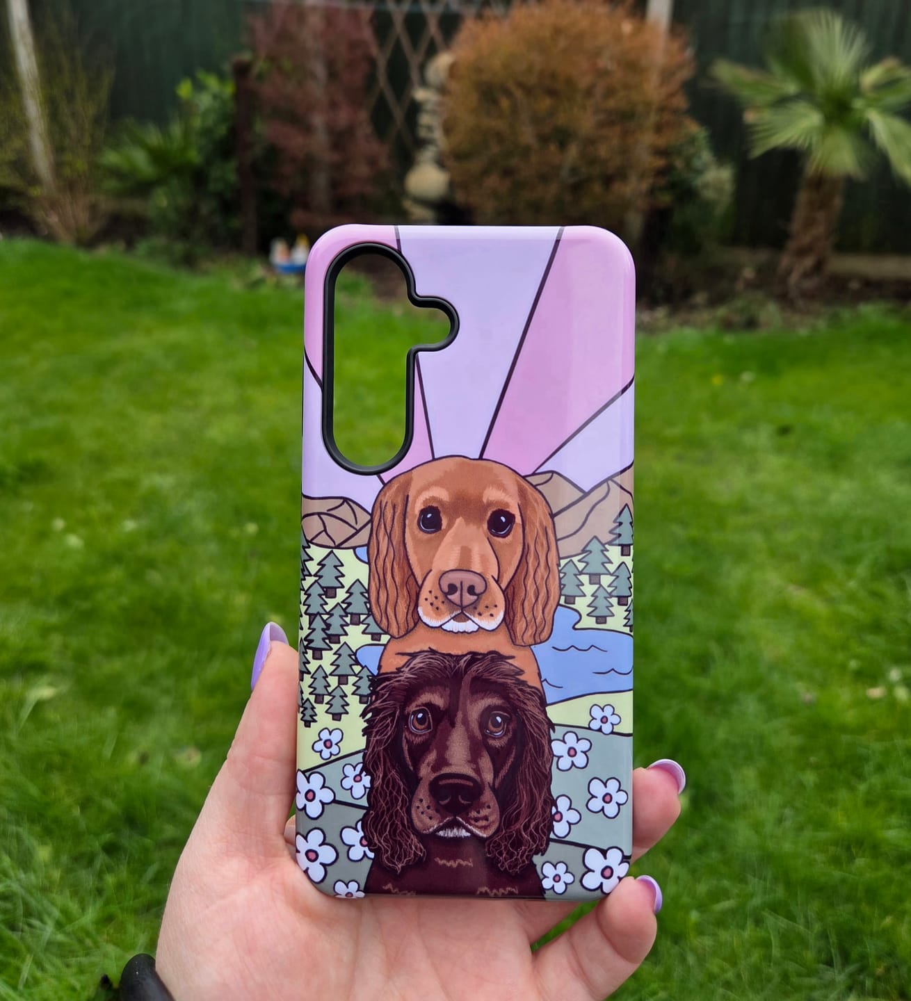 Customer photo review of Personalised Life is Better Lakes Mobile Phone Case