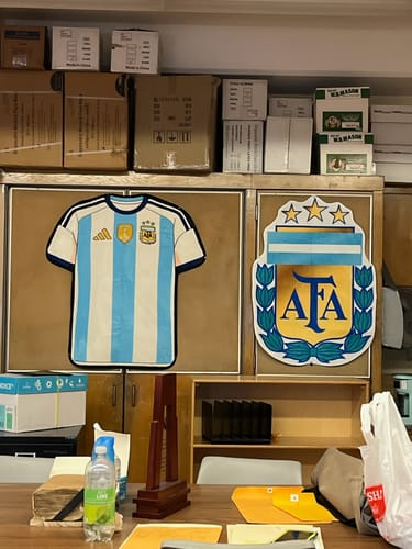 Customer photo review of Argentina® Logo Rug