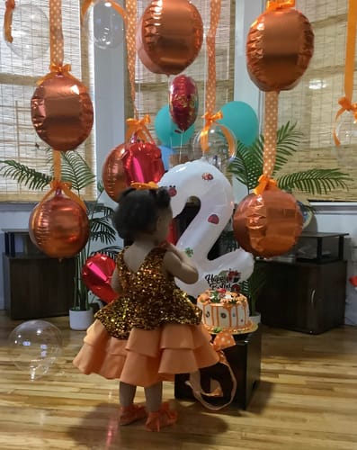 Customer photo review of Baby Birthday Dress Children's Sequin Princess Dress Girls Christmas Dress