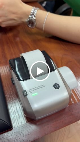 Customer video review of NIIMBOT B1 Thermal Jewelry Label Printer set (with 3 Rolls Jewelry Labels), for Jewelry sales, Support Android, iPhone, Windows