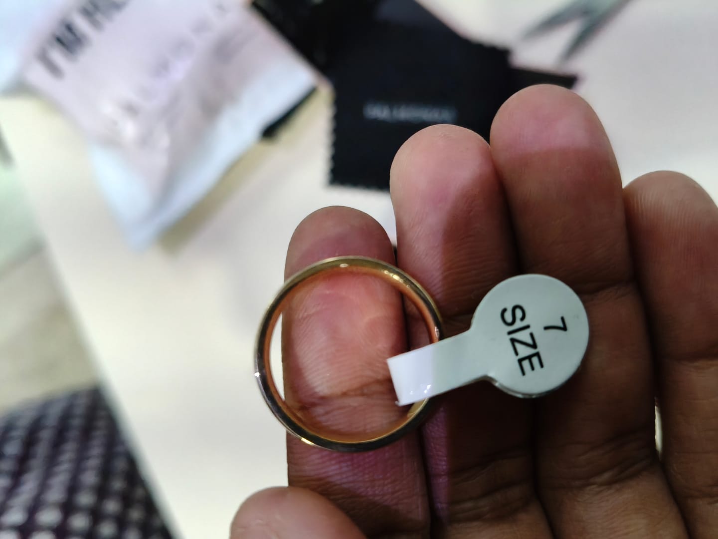 Customer photo review of Lustre Band Classic Ring