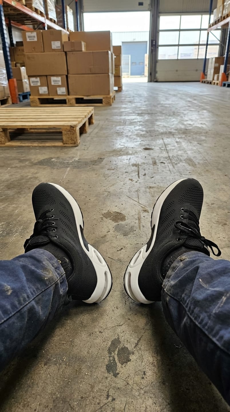 Customer photo review of Orthora™ Pro – 12-Hour Shift Shoes for Heel & Plantar Fasciitis Relief (Unisex)
