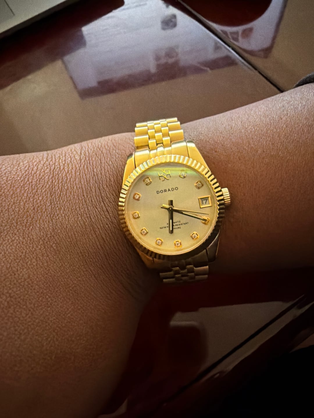 Customer photo review of DORADO Gold Timeless Watch - Gold