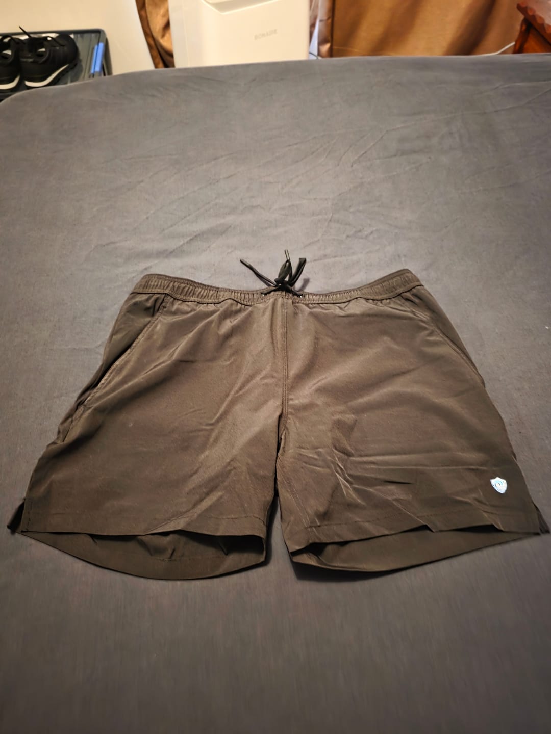 Customer photo review of Men’s Swim Shorts with Waterproof Pocket – Black