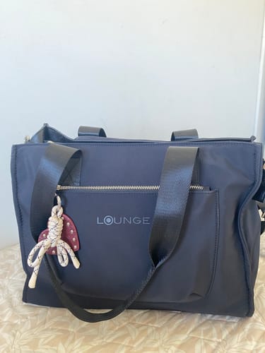 Customer photo review of Bolso Nylon Notebook Charm Corazón Street