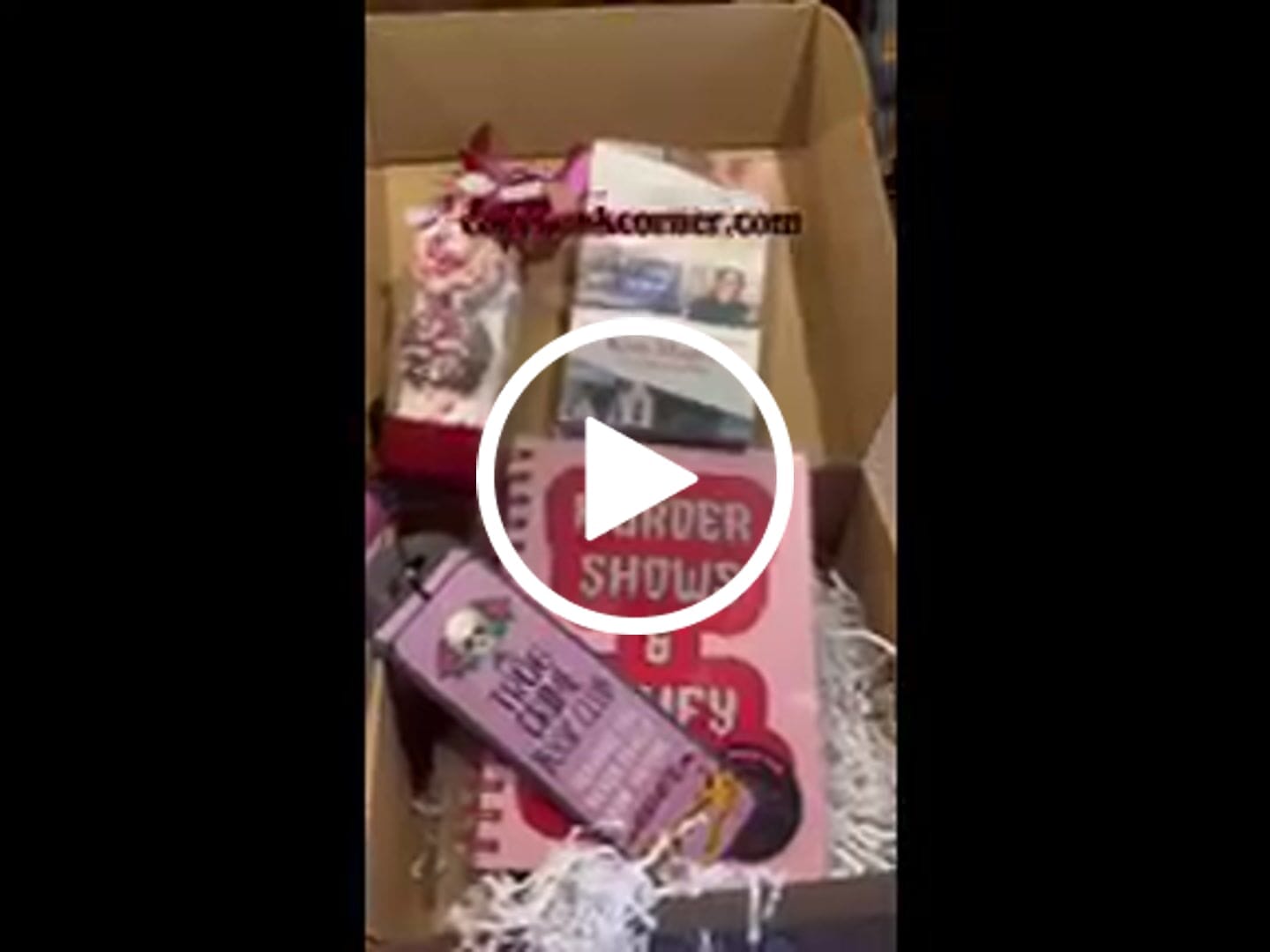 Customer video review of Bi-monthly True Crime Book Box