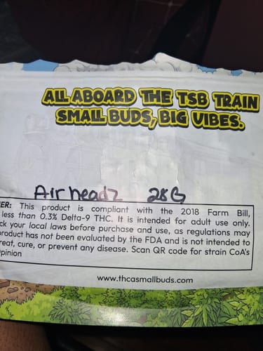 Customer photo review of Airheadz THCA Flower