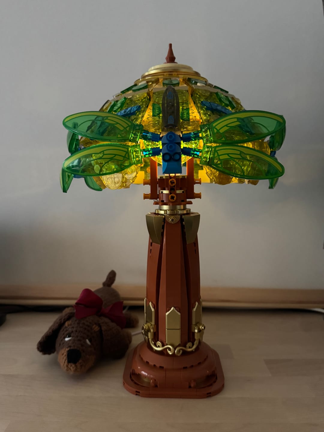 Customer photo review of Pantasy Stained Glass Table Lamp 85042