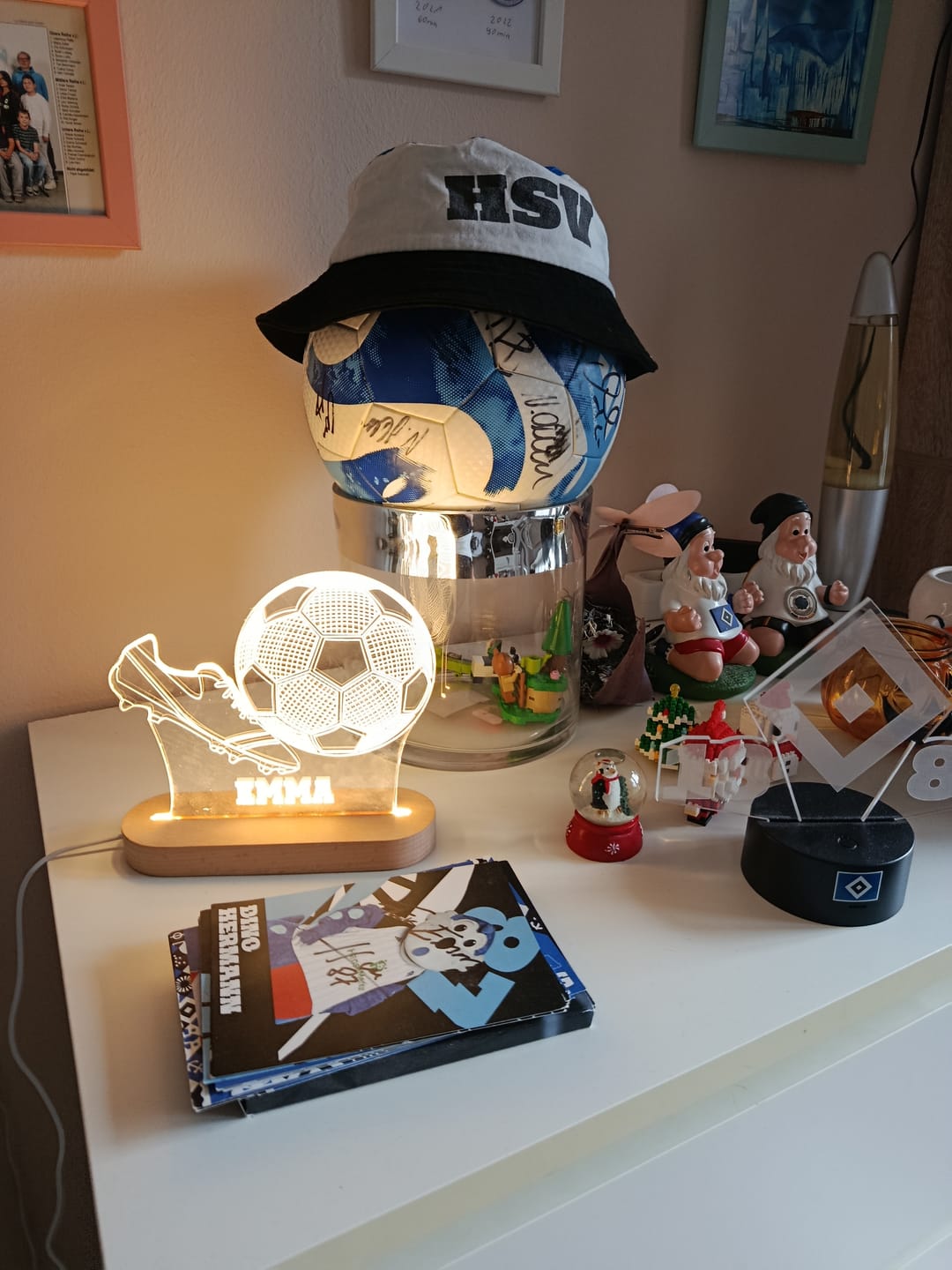 Customer photo review of 3d fußball nachtlicht