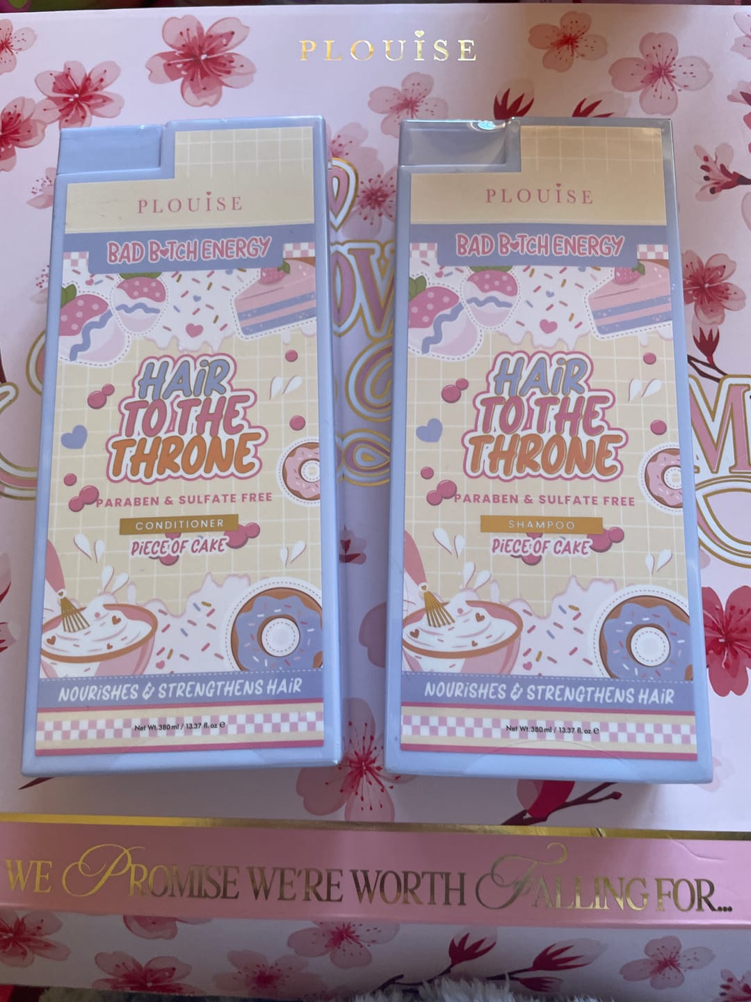 Customer photo review of Hair To The Throne Shampoo & Conditioner Bundle