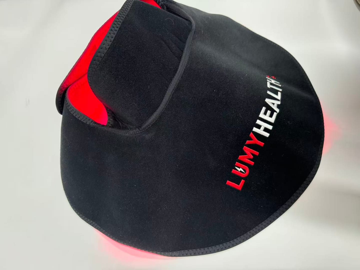Customer photo review of Lumyhealth Red & lnfrared Light Therapy Wrap for Shoulder and Neck