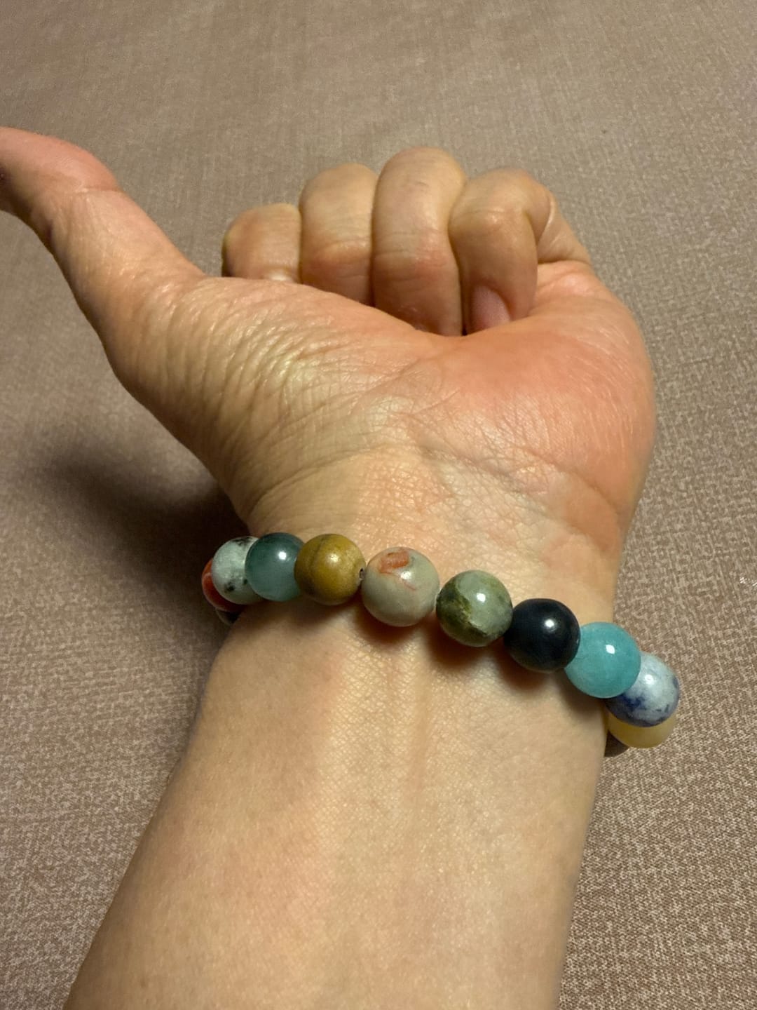Customer photo review of 「8つの惑星」 マット天然石ブレスレット