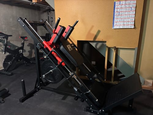 Customer photo review of RitFit BLP01 45 Degree 3-In-1 Leg Press Hack Squat and Calf Raise Machine
