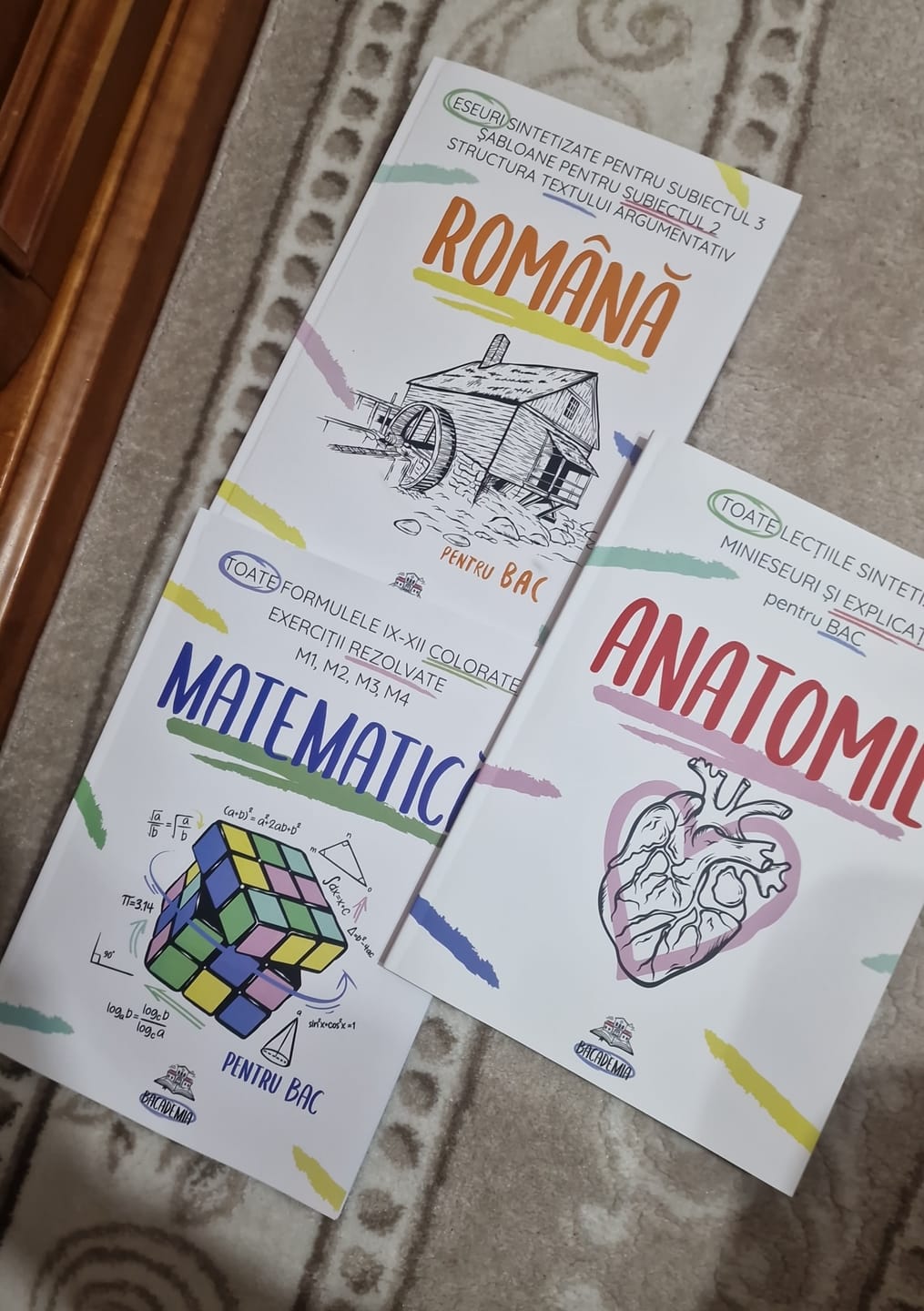 Customer photo review of Pachet Bacalaureat (Română + Matematică + Anatomie clasele XI-XII) Bacademia