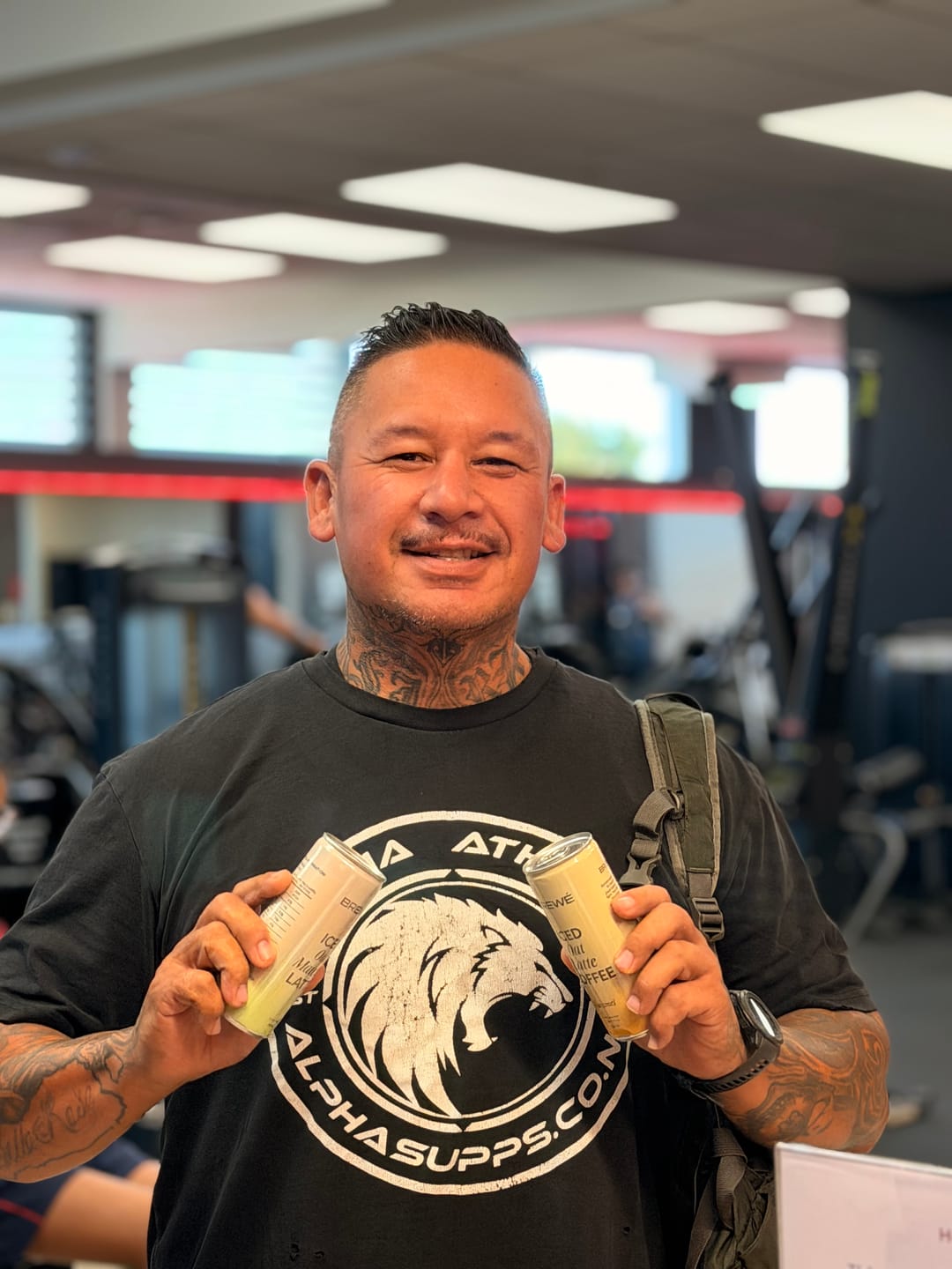 Customer photo review of Iced Oat Matcha Latte