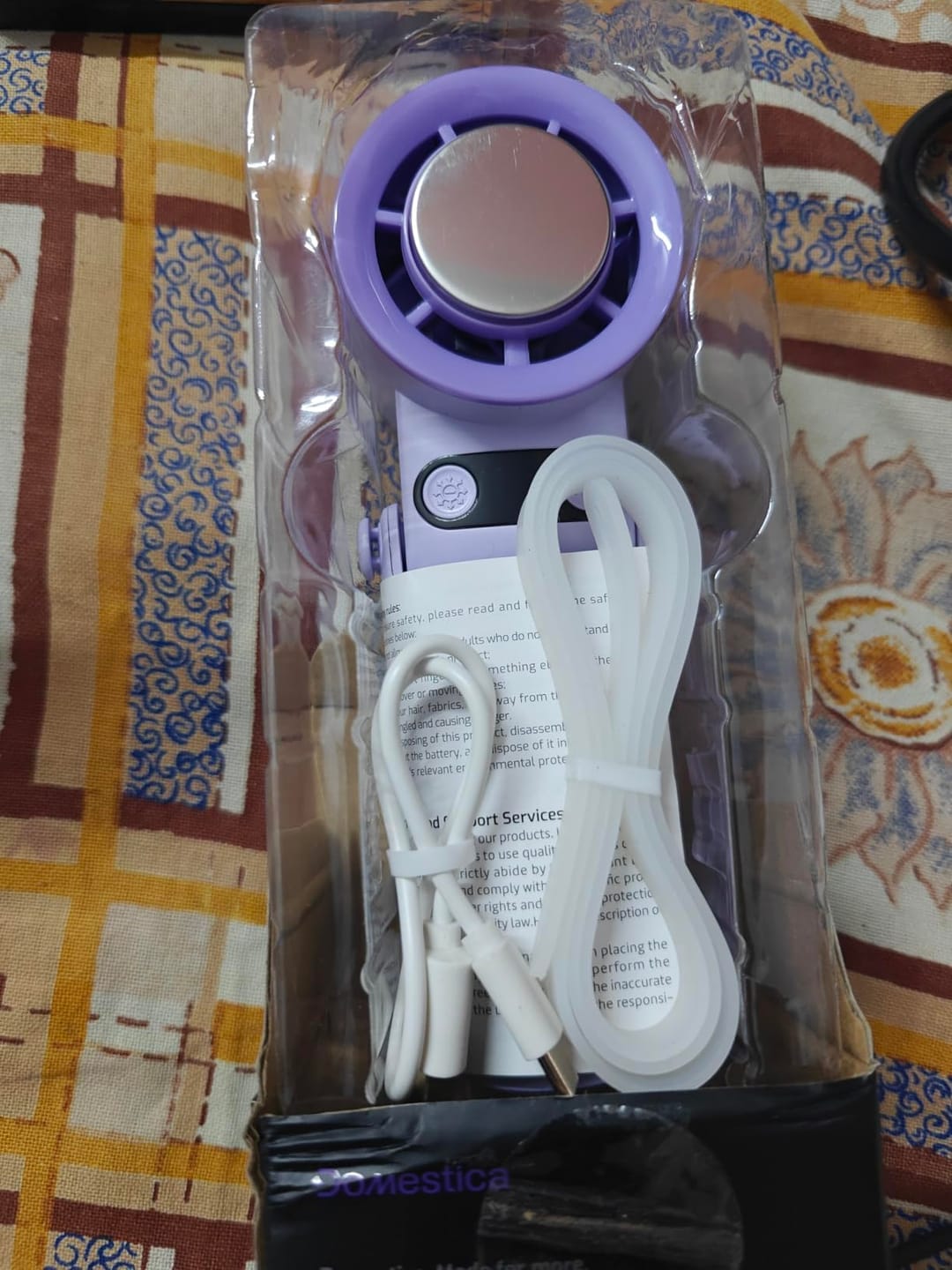 Customer photo review of Flo Hand Fan with IcyTouch